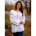 Біла вишиванка «Біла лілія» білим по білому